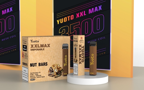 Original Yuoto E Cigarette Vaporizer Device XXL MAX 3500 Puffs Kits คาราเมลถั่วลิสง