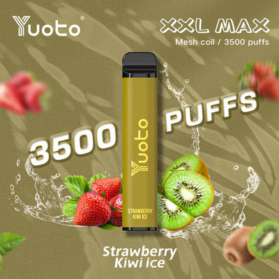 โรงงานขายส่งปากกา Vape แบบใช้แล้วทิ้ง Yuoto XXL สูงสุด 3500 พัฟตาข่ายคอยล์ 9ml E-Liquid 1200mAh แบตเตอรี่