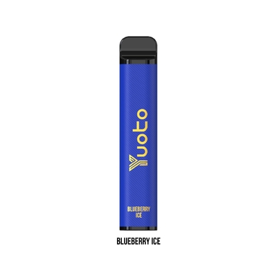 XXL MAX 3500 พัฟ Yuoto ทิ้ง Vape บลูเบอร์รี่น้ำแข็งตาข่ายคอยล์ 5% นิโคติน 2%