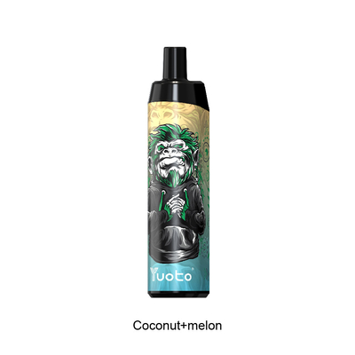 ปากกา Vape แบบใช้แล้วทิ้งในกลุ่ม Thanos Yuoto Vape 5000 Puffs Coconut Melon 50mg 650mAh ชาร์จใหม่ได้