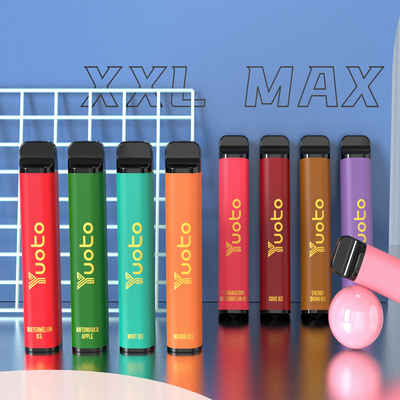 OEM 1200mAh แบตเตอรี่ 3500 Puffs Vapes แบบใช้แล้วทิ้ง Yuoto XXL