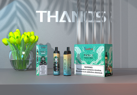 5000 Puffs รีชาร์จตาข่ายคอยล์ Yuoto Thanos Vape 15 รสชาติดั้งเดิม