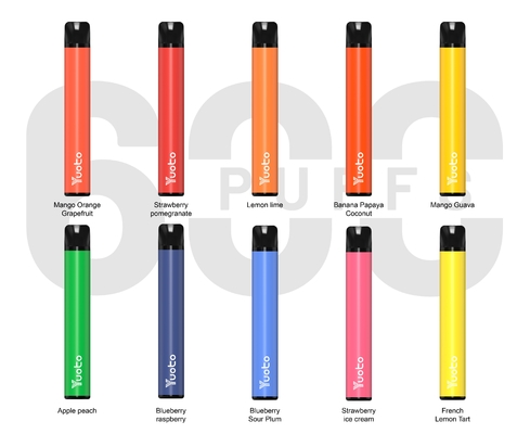 TPD Yuoto Plus 600puffs, Blueberry Ice 2ml 2% nicotine Vape Pen Device โรงงานขายส่งราคารสผลไม้