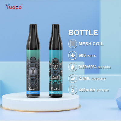 Grape Ice Flavours Yuoto Bottle Max, 600 Puffs ปากกา Vape ชนิดใหม่