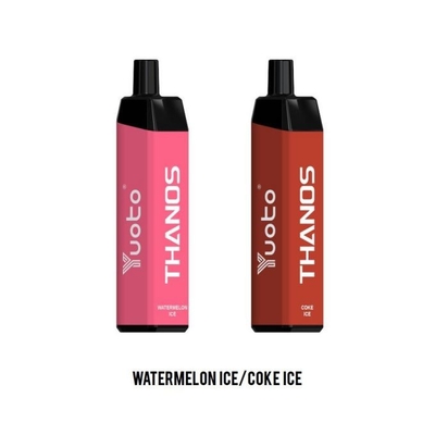 Yuoto thanos น้ำผลไม้ใช้แล้วทิ้ง Vape 5000 Puffs 650mah แบตเตอรี่โค้กน้ำแข็ง