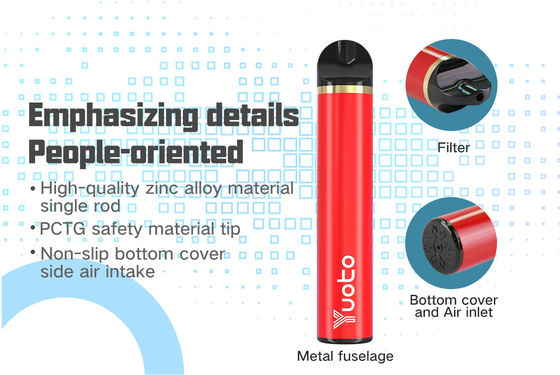 100% Original 1500 Puffs Yuoto บุหรี่อิเล็กทรอนิกส์ 900mAh 5ml ทิ้ง Pre-Filledfactory ขายส่ง E Cig Vaporizer 2