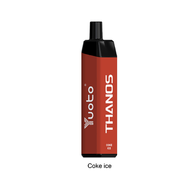 Yuoto thanos น้ำผลไม้ใช้แล้วทิ้ง Vape 5000 Puffs 650mah แบตเตอรี่โค้กน้ำแข็ง