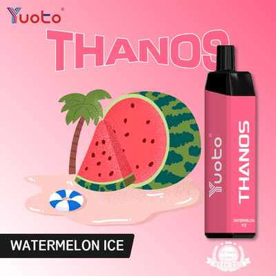 ROHS UL PSE Yuoto Thnaos 5000puffs ตาข่ายคอยล์ E Cig 14ml 650mAh