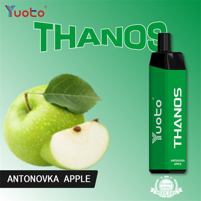14ml Yuoto Thanos 5000 Puffs Vape แบบใช้แล้วทิ้ง 650mAh แบตเตอรี่ Type C แบบชาร์จใหม่ได้