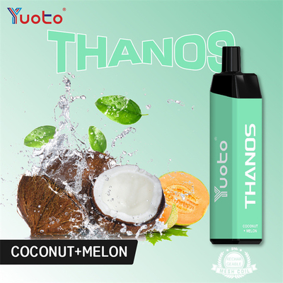 14ml Yuoto Thanos 5000 Puffs Vape แบบใช้แล้วทิ้ง 650mAh แบตเตอรี่ Type C แบบชาร์จใหม่ได้