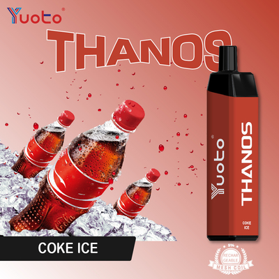 แบตเตอรี่ 650mAh ดั้งเดิม Yuoto Thanos 5000 Puffs Vape Mesh Coil