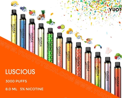 ขายร้อนขายส่งปากกา Vape Pod Starter Kit Yuoto Luscious 3000 Puffs ทิ้ง E Vape บุหรี่อิเล็กทรอนิกส์ Vape Pod