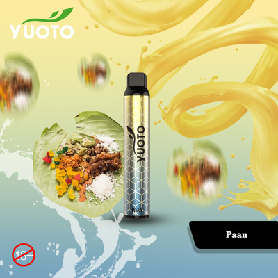 Yuoto พัฟหวานฉ่ำ Pod Vaporizer แบบใช้แล้วทิ้ง E-Cigarette 3000 Puffs Vape แบบใช้แล้วทิ้งพร้อมแบตเตอรี่ 1350mAh
