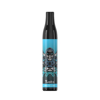 YUOTO Bottle 600 Puffs Vape Pods แบบใช้แล้วทิ้ง Blueberry 2ml 20mg 400mAh Battery TPD UK
