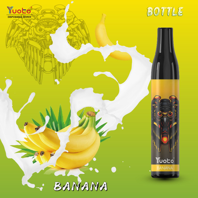 ซื้อขวด YUOTO ดั้งเดิม 20 มก. 600 พัฟบุหรี่อิเล็กทรอนิกส์แบบใช้แล้วทิ้งม้วนตาข่ายกล้วย TPD ยุโรป