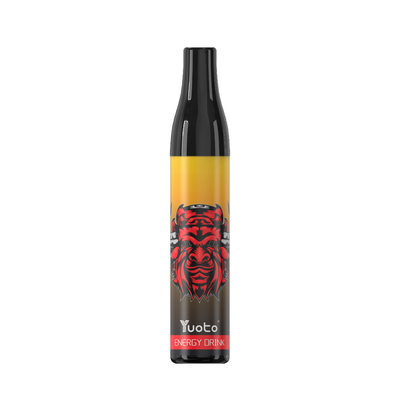ตาข่ายคอยล์ Yuoto Vape ขวดเครื่องดื่มให้พลังงาน 600 พัฟ 2ml ทิ้ง E Cig Bulk 20mg 400mAh