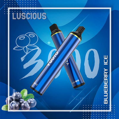 ODM 3000 Puffs บุหรี่อิเล็กทรอนิกส์แบบใช้แล้วทิ้ง Yuoto Luscious E Cig OEM