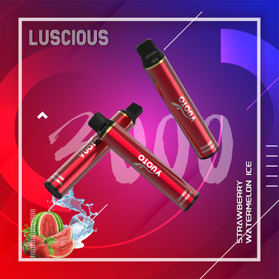 OEM ODM รสผลไม้ Puff Bar Vape Pen, 8ml 3000 Puff Yuoto Luscious Vape แบบใช้แล้วทิ้ง