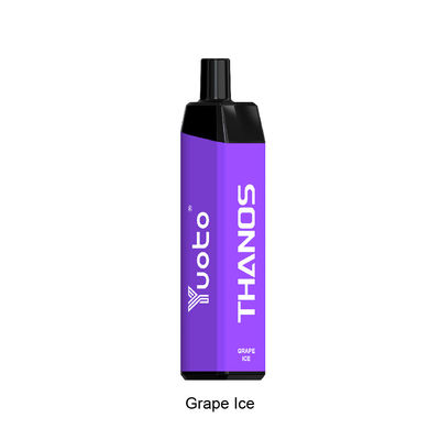 โรงงานขายส่ง 5,000 พัฟทิ้งขวดบุหรี่อิเล็กทรอนิกส์ Yuoto Vape แบตเตอรี่ 650mAh แบบชาร์จไฟได้