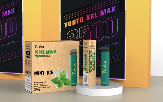 รสผลไม้ Yuoto XXL Max 3500 Puffs Bar 9ml E Liquid ปากกา Vape แบบใช้แล้วทิ้ง 20mg Nic