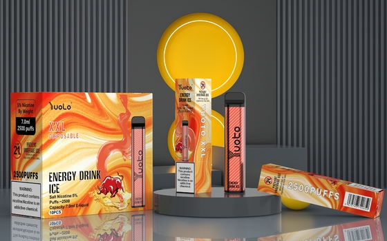 DGM อนุมัติ XXL 2500 Puffs Vape อุปกรณ์ที่ทำจากเกลือนิโคติน