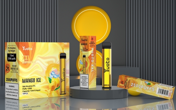 นวัตกรรมเทคโนโลยี Yuoto Disposable Vape XXL 2500 Puffs 7Ml