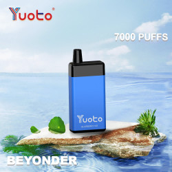 Big Puffs Yuoto Beyonder 7000 Puffs Vape แบบใช้แล้วทิ้ง 650 MAH แบบชาร์จใหม่ได้