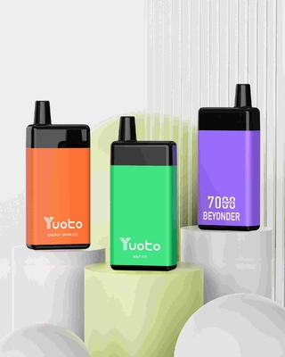 Big Puffs Yuoto Beyonder 7000 Puffs Vape แบบใช้แล้วทิ้ง 650 MAH แบบชาร์จใหม่ได้