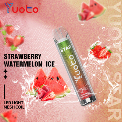 1.2ohm ใช้แล้วทิ้ง 3000 พัฟ Yuoto Vape Star มี 16 สี