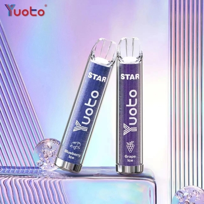 ดาว 3000 Puffs Yuoto ไฟ LED วีพ์ 1 ครั้ง 16 รสชาติ