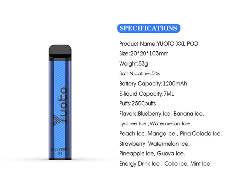 All Collor 2500 Puffs วีพีพับพลาสติก