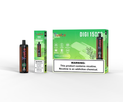 Yuoto DIGI 15000 Puffs Daul Mesh Coil Vape 20 ML วีปเปอร์ที่ใช้ได้