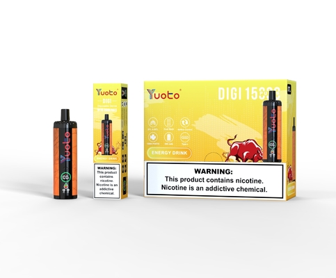 Yuoto DIGI 15000 Puffs Daul Mesh Coil Vape ปรับระบายอากาศ