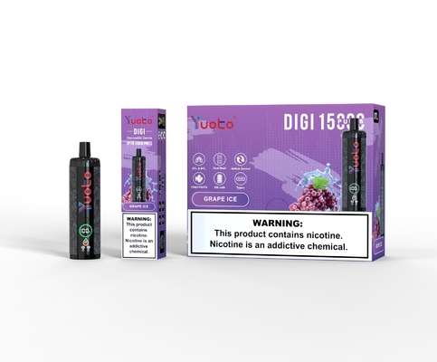 Yuoto DIGI 15000 Puffs Daul Mesh Coil Vape ปรับระบายอากาศ