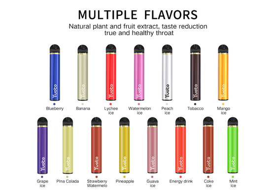 23 รสชาติ 1500 พัฟทิ้ง Vape 5ml E ความจุน้ำผลไม้ CE ใบรับรอง CF