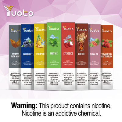 5ML Juice Vape Pod Kits 23 รสชาติ ไม่มีการตั้งค่าที่ซับซ้อนของปุ่ม