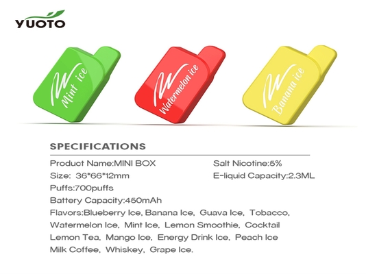 YUOTO Small Vape Pod System รุ่น TPD รูปทรงขวดเหล้า
