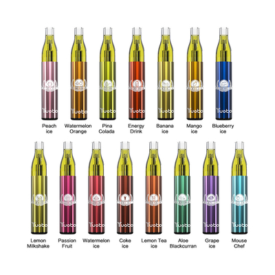 4ml E Liquid 1200 Puffs Vape ตาข่ายม้วน 16 รสพร้อมนิโคติน 5%