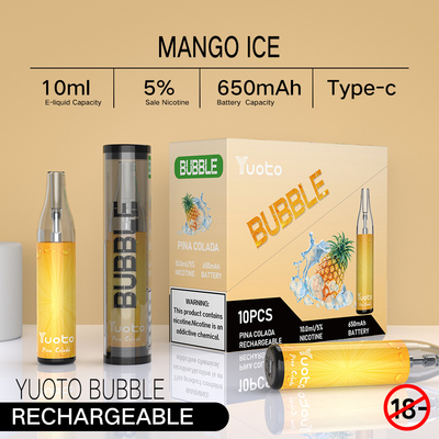 ราคาขายส่ง Yuoto Bubble 4500 พัฟส่องแสงด้วยไฟ LED แตงโมน้ำแข็งคุณภาพดีสำหรับFOB