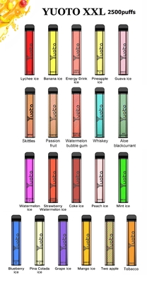 XXL Yuoto 5 ปากกา Nicotine Vape 2500 พัฟ 15 รสผลไม้รวม