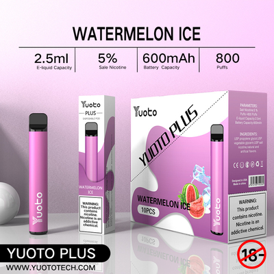 Yuoto Plus 800 พัฟบุหรี่อิเล็กทรอนิกส์ 32g 11 รสผสมบลูเบอร์รี่ราสเบอร์รี่สตรอเบอร์รี่