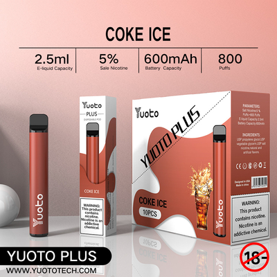 11 รสผสม 800 Puffs Vape OEM / ODM สำหรับ Puff Bar Relaxation