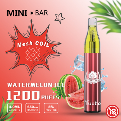 38g 5 Nicotine Disposable Vape 650mAh สำหรับการผ่อนคลายบาร์ปาร์ตี้