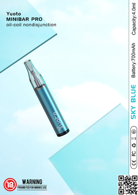 ขนาดพกพา High Puff Disposable Vape 650mAh ในตัวแบตเตอรี่
