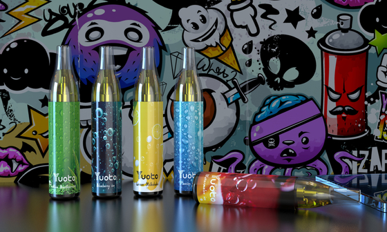 ออสเตรเลียจีนแตงโม falvor Yuoto ฟอง 4000puffs 650 mah 10ml ตาข่ายม้วนทิ้งแบบชาร์จ vape