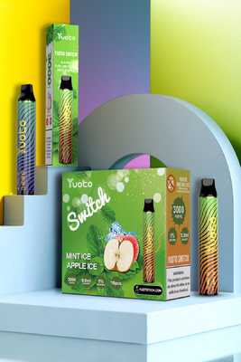 รสคู่ 3000 Puff Vape เติมน้ำ 8ml E ล่วงหน้าความจุ: