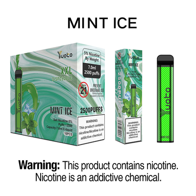 OEM Long Lasting Disposable Vape, 8ml ระบบ Pod แบบใช้แล้วทิ้ง Vape