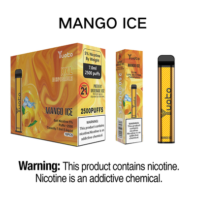 5 เกลือนิโคติน Prefilled Pod Vape ROHS รับรองด้วยการพิมพ์โลโก้