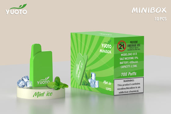 Yuoto Mini Box 700 Puffs Vape 15 รส 2.3 ML ความจุน้ำผลไม้