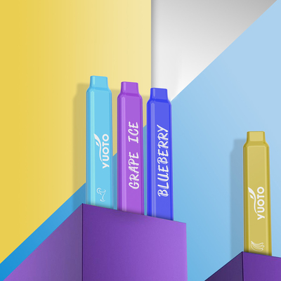 5% นิโคติน 600 Puffs Vape 12 รสทิ้ง 2.0 ML ความจุน้ำผลไม้